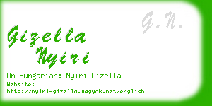 gizella nyiri business card